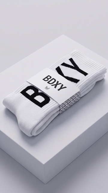 "The Runner" socks | Bold White