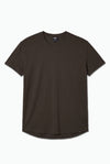 A dark brown short-sleeve crewneck t-shirt by NEXT, shown flat against a clean white background.