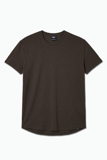 A dark brown short-sleeve crewneck t-shirt by NEXT, shown flat against a clean white background.