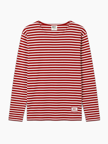 "The Montgomery" Breton shirt  | Red
