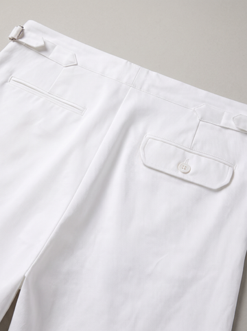 "The Cary" pleated shorts  | White
