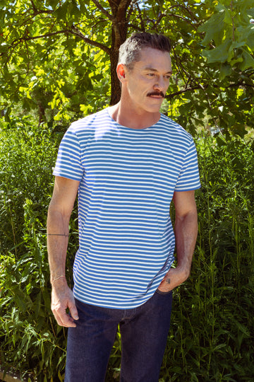"The Montgomery" Breton T-shirt  | Blue