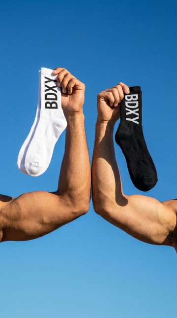 "The Runner" socks | Bold White